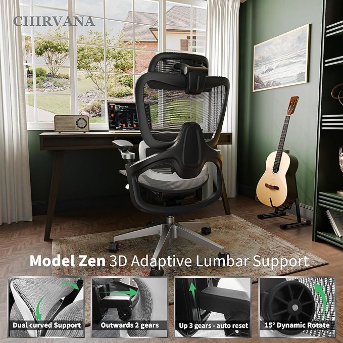 Ergonomic Office Chair, Big and Tall Mesh Home Office Desk Chair - Image 3
