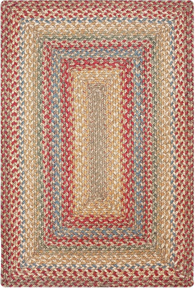 Azalea Multicolor Braided Area Rug, 4x6' Rectangle - Image 9