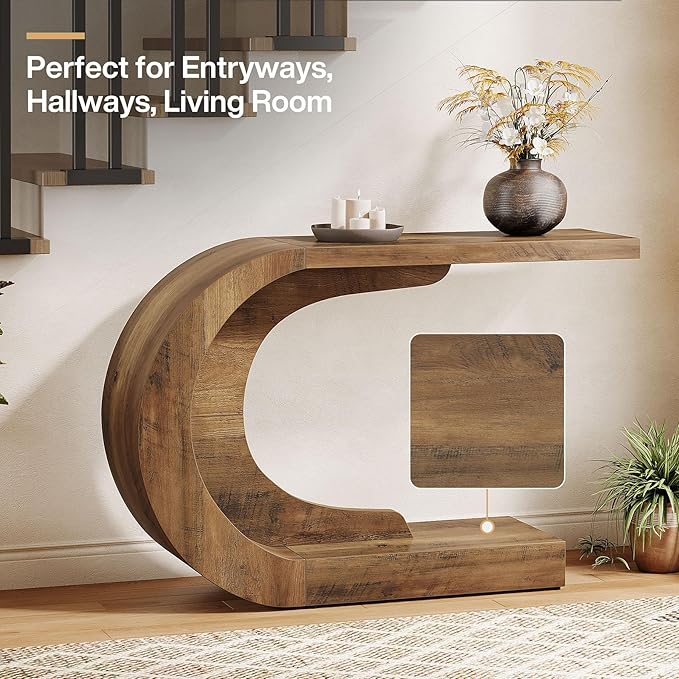 Tribesigns 43.3" Mid-Century Modern Console Table - Image 4