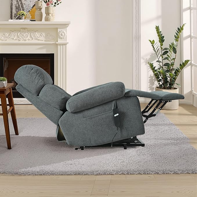 Recliner Chair Power Lift Massage Chair Full Body 23" Large Size Electric - Image 7