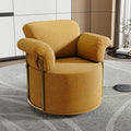 KEIKI Modern Comfy Swivel Accent Reading Chair, 360°Round Upholstered Barrel by Unknown