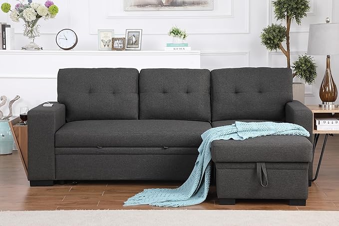 Devion Furniture Maison 4-in-1 Convertible L Shaped Couch - Image 2