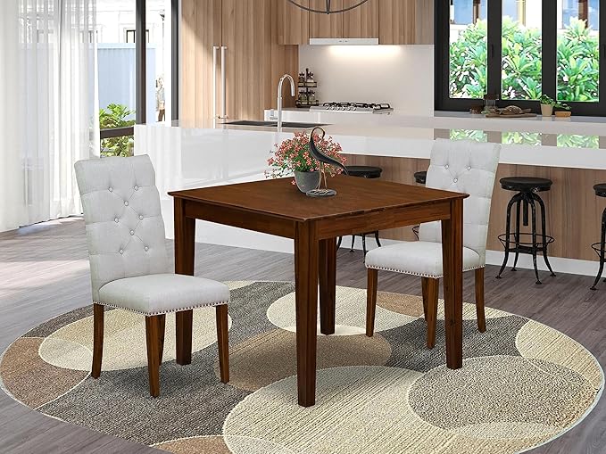 East West Furniture OXEL3-AWA-05 3 Piece Dining Room Table Set Contains a by EastWestFurniture