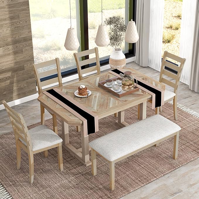 Ball & Cast 6 Piece Wood Dining Table Set by BallCast