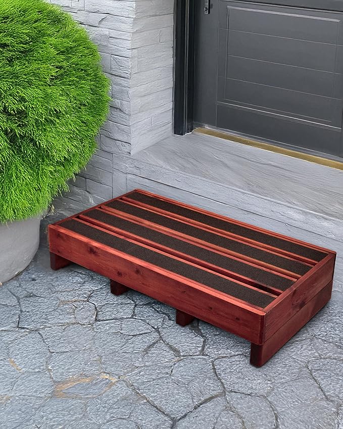 3.5"/6" Heightable Wooden Outdoor Step, 100% Heartwood Step Stools - Image 8