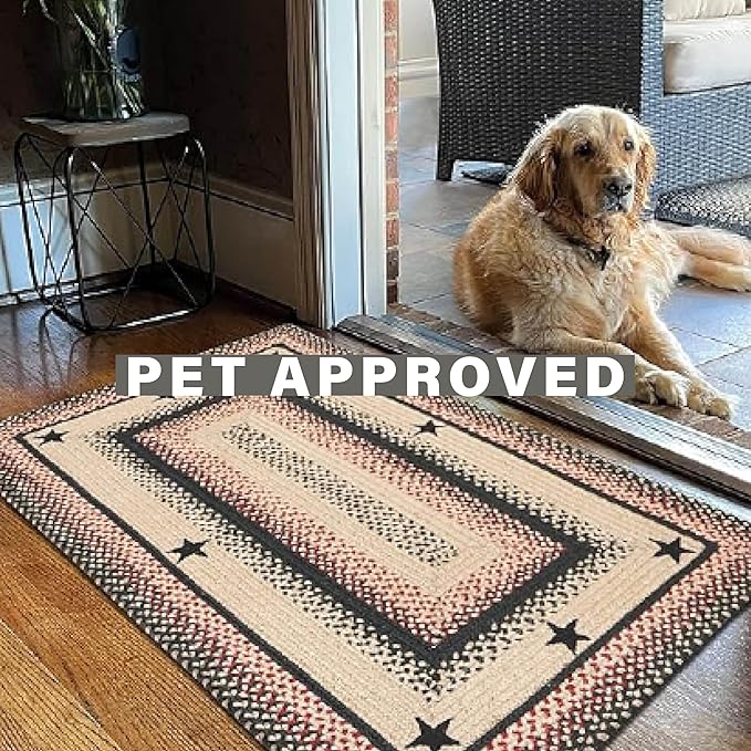 Homespice Gloucester Jute Black 8x10' Braided Area Rug - Image 3
