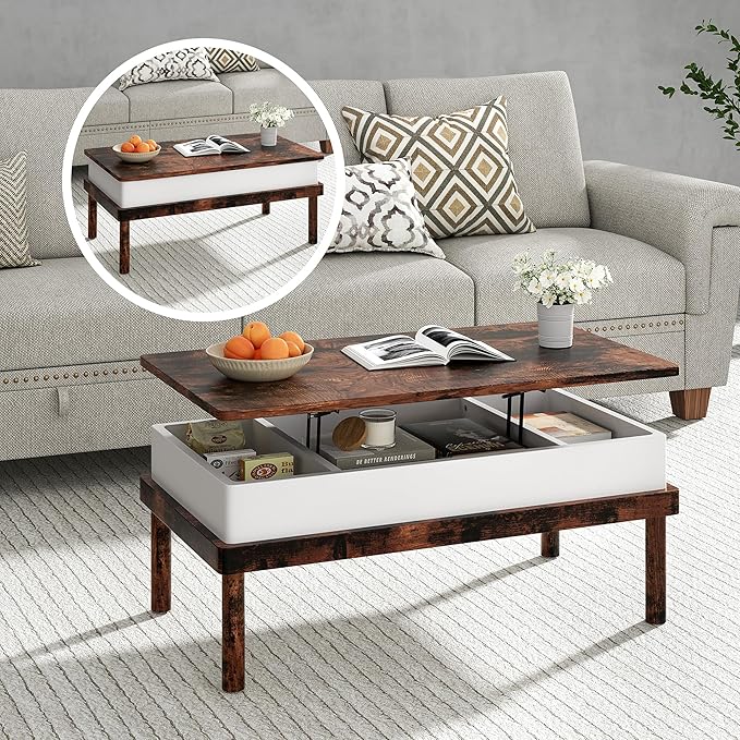 Shintenchi Coffee Table, Lift Top Coffee Table by Shintenchi