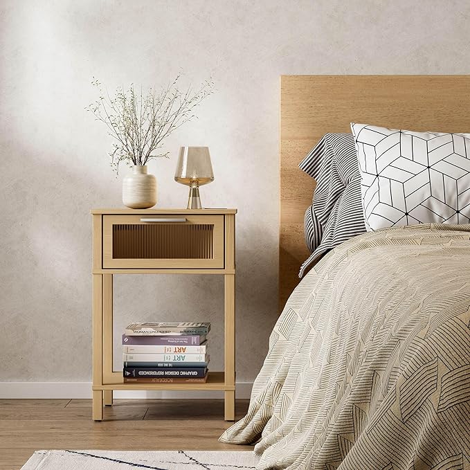 Nightstand Wooden Bedside Table - Image 4