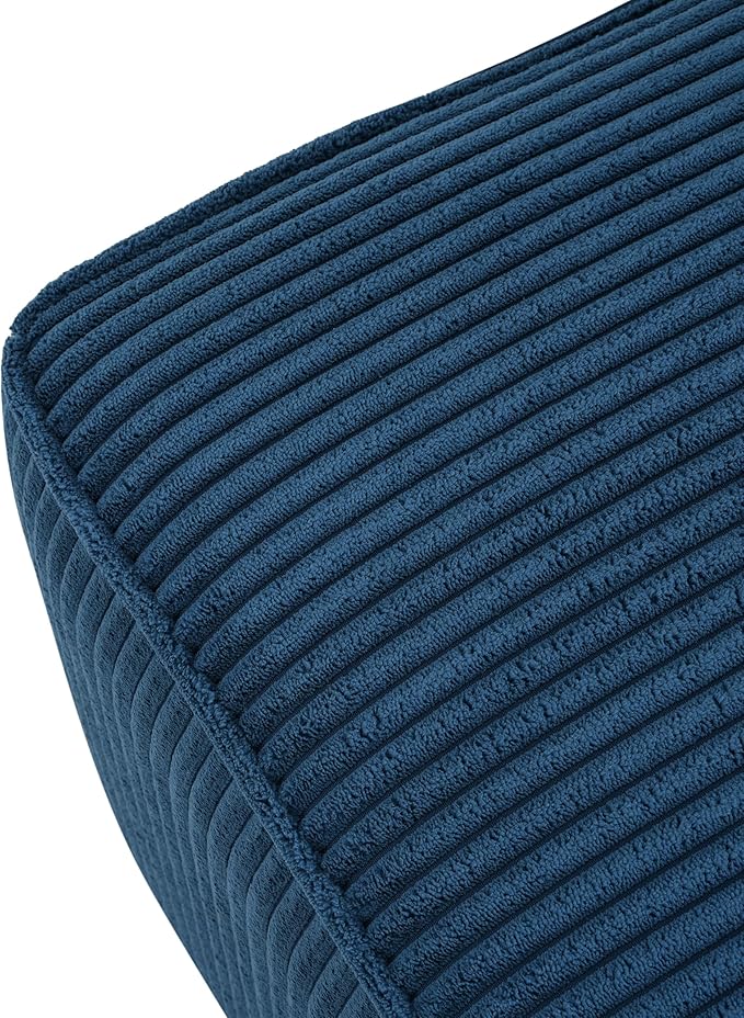 Christopher Knight Home Isa Corduroy Ottoman Footstool, Square Pouf Poufee - Image 7