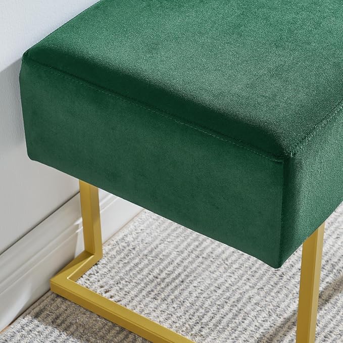Modern Style Bedroom Single Seat Bench, Cushioned Bed end Stool, Living Room - Image 5