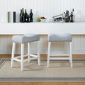 Roundhill Furniture Coco Upholstered Backless Saddle Seat Counter Stools 25.5" by RoundhillFurniture