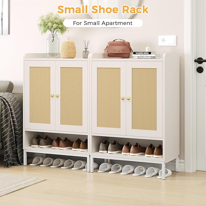 Rattan Shoe Cabinet Storage for Entryway, Shoe Cabinet - Image 5