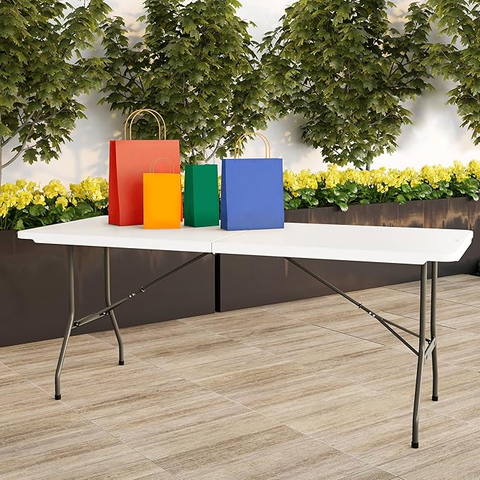 Lavish Home 6-Foot Folding Table - Image 2