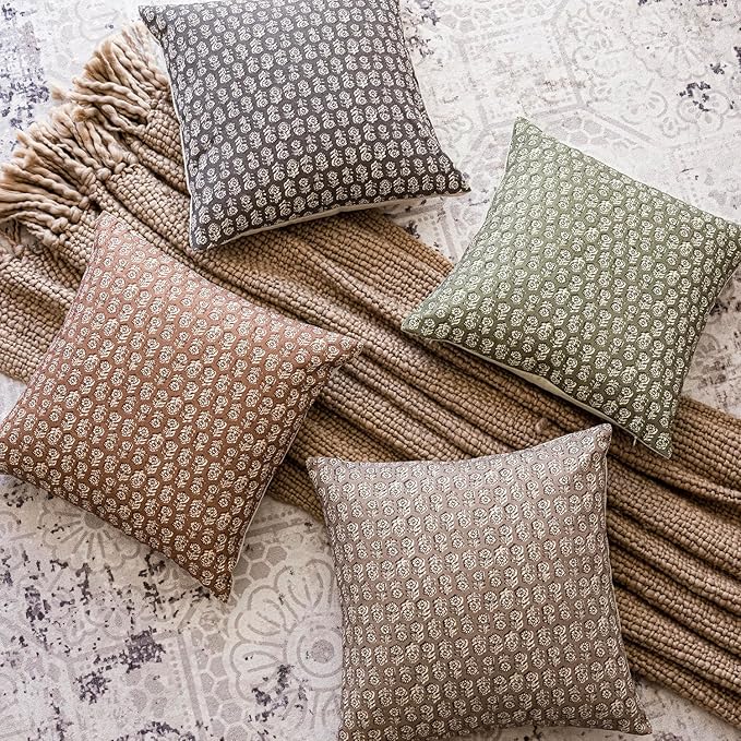 Foindtower Set of 2 Decorative Long Body Lumbar Throw Pillow Covers Neutral - Image 6