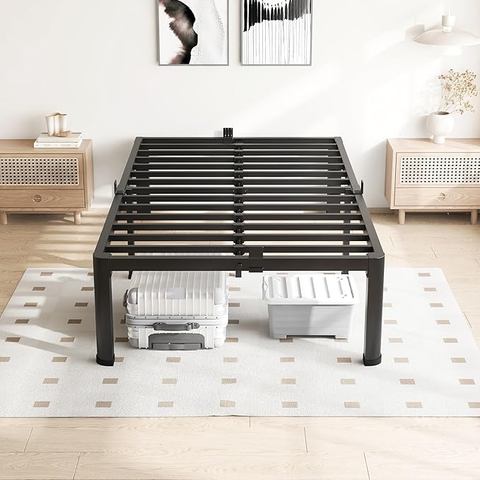 18 Inch Twin Size Bed Frame, 3500Lbs Heavy Duty Metal Platform - Image 9
