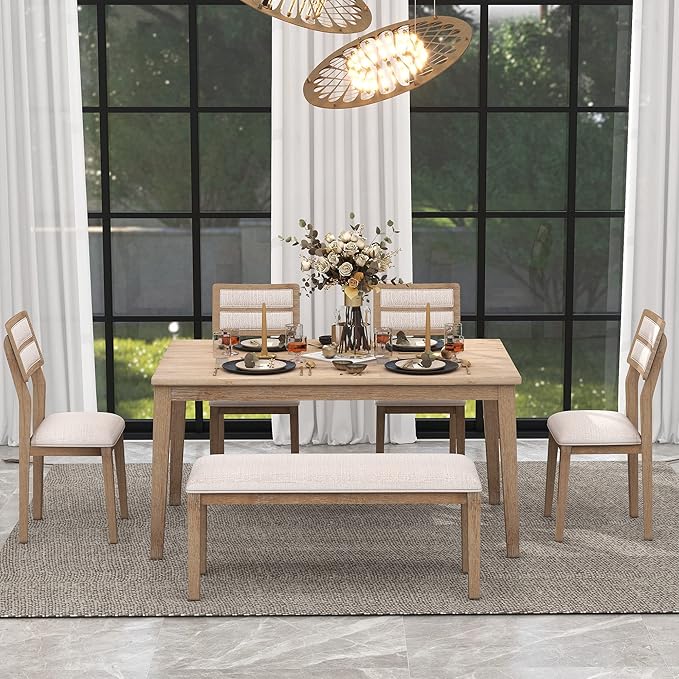 Ball & Cast 6 Piece Dining Table Set - Image 2