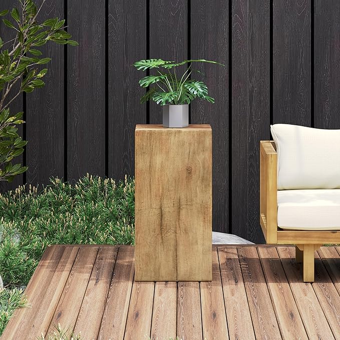 Christopher Knight Home Bard 27.75" Square Living Room Side Table, Wood-Like by ChristopherKnightHome