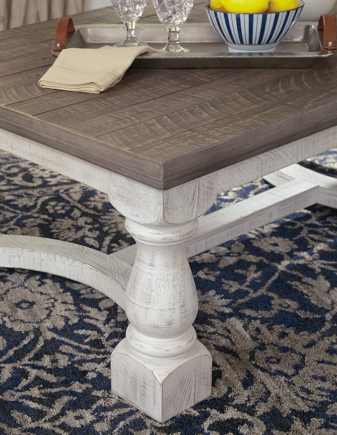 Signature Design by Ashley Havalance Farmhouse Rectangular Coffee Table - Image 4