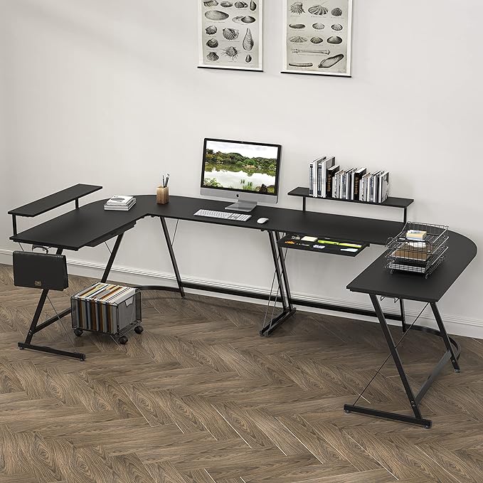 SHW 51 x 51 Inches Vista L-Shaped Desk - Image 2