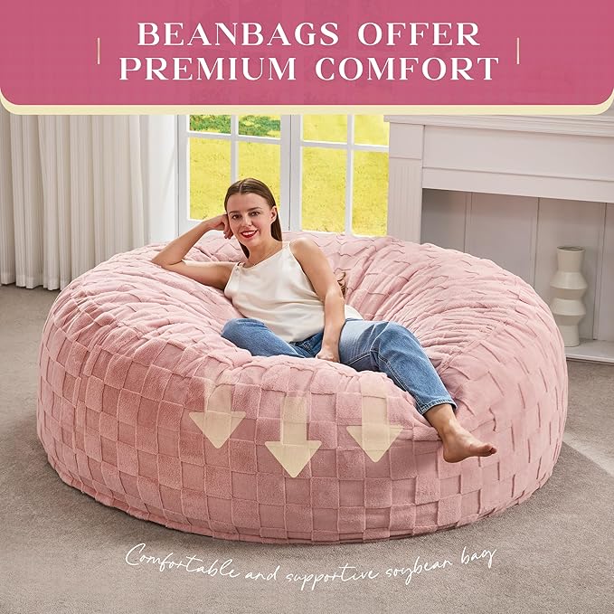 Hobestluk Bean Bag Chairs Beanbag Chair - Image 6