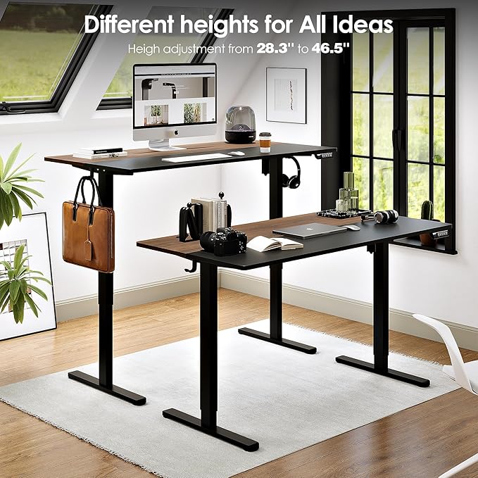 Monomi Electric Height Adjustable Standing Desk, 48x24 Inches, Ergonomic Home - Image 3