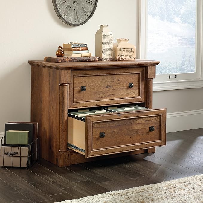 Sauder Palladia 2 Drawer File Cabinet, Lateral Filing Cabinets - Image 4