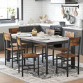 VASAGLE Dining Chair Set of 6, Wood Kitchen Chairs by VASAGLEbySONGMICSHOME