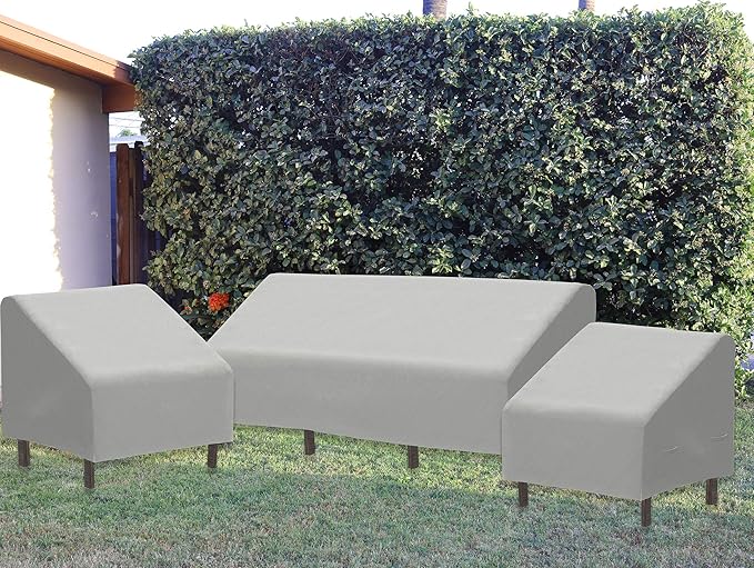 Simple Houseware 3-Seater Patio Sofa Cover Waterproof - Image 7