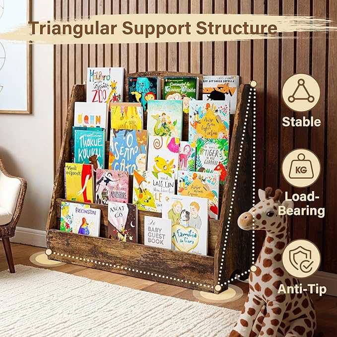 TOETOL 5-Tier Kids Bookshelf - Image 6
