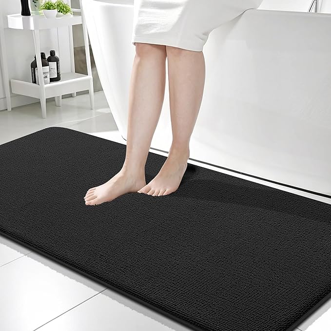OLANLY Thick Memory Foam Bath Mat Rug 59x24, Extra Soft Absorbent Bathroom Rug by OLANLY