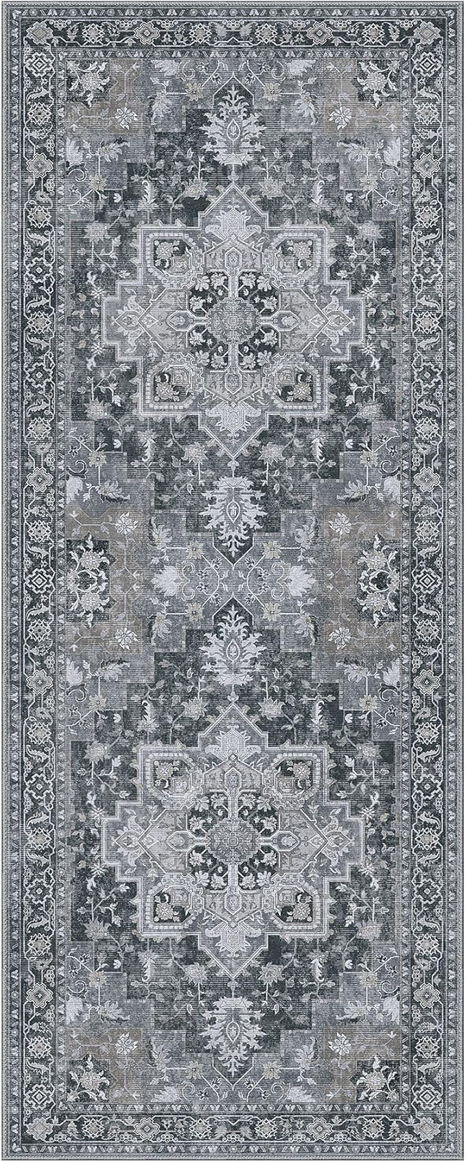 GENIMO 2x7 Runner Rugs for Hallway, Machine Washable Non Slip Vintage Rugs - Image 7