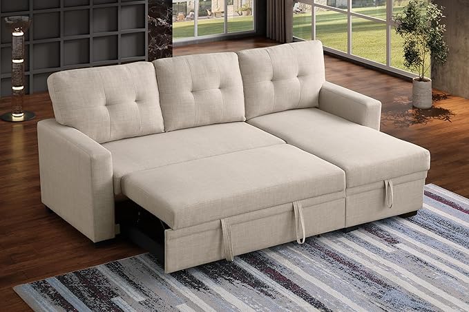 Devion Furniture Meridian 4-in-1 Convertible L Shaped Couch - Image 4