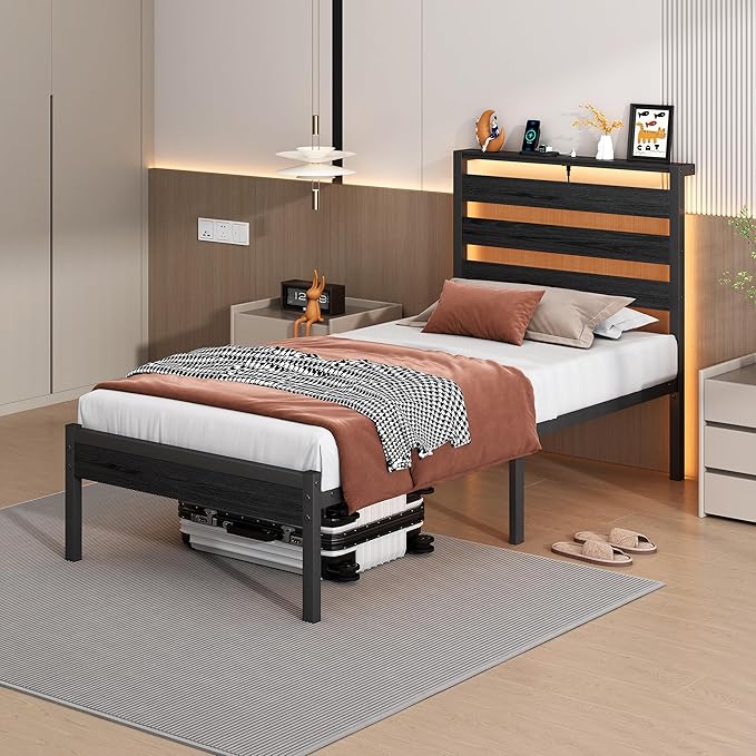 14 Inch Classic Metal Platform Bed Frame-Twin Bed Frame - Image 6