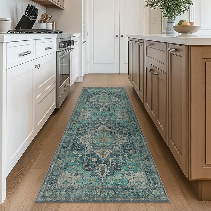 GENIMO 2x6 Runner Rugs for Hallway, Machine Washable Non Slip Vintage Rugs - Image 2