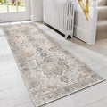 GENIMO Runner Rug 2'6''x8, Non Slip Vintage Hallway Runner Rugs, Low Pile by GENIMO