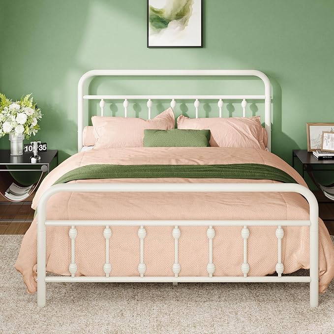 Allewie 14 Inches Full Size Metal Platform Bed Frame by Allewie