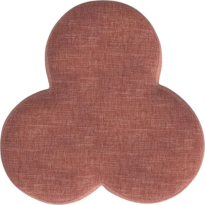 HomePop Upholstered Clover Shaped Ottoman Home Décor|Foot Rest Ottoman - Image 5