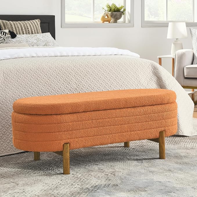 Furniliving 46” Storage Benches, End of Bed Bench by FurnilivingFurnitureforHome