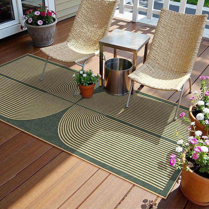 Lahome Modern Rainbow Easy Jute Entryway Runner Rug, Washable Carpet Runners - Image 6