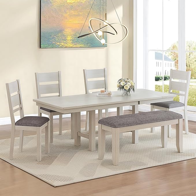 Dining Chairs Set of 4, Solid Wood Farmhouse Chairs - Image 5