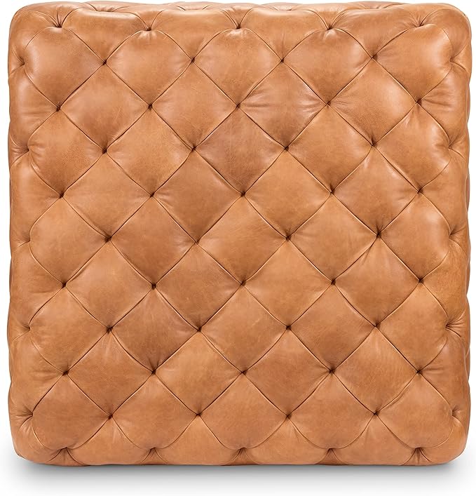 POLY & BARK Turin Ottoman in Full-Grain Pure-Aniline Dyed Italian Tanned - Image 12