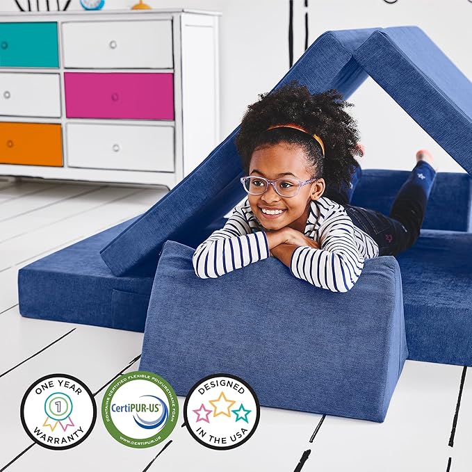 Yourigami Kids and Toddler Play Couch, Convertible Folding Sofa, Durable Foam - Image 6