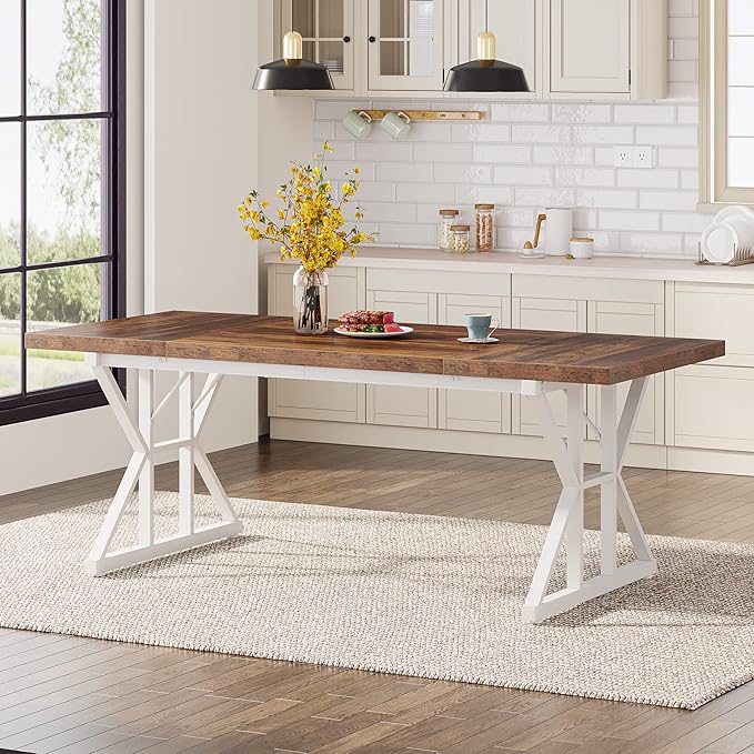 Tribesigns Farmhouse Dining Table - Image 3