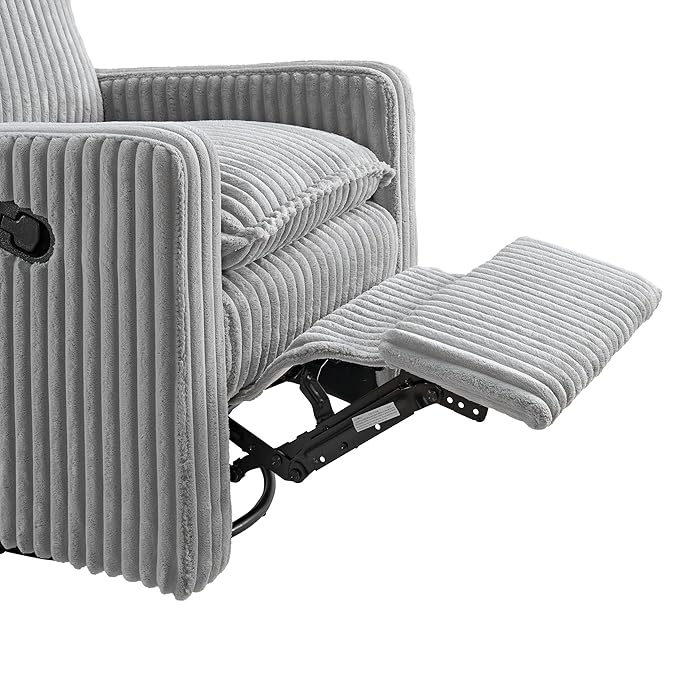 Oxford Baby Uptown Upholstered Swivel Glider and Recliner Nursery Chair - Image 8
