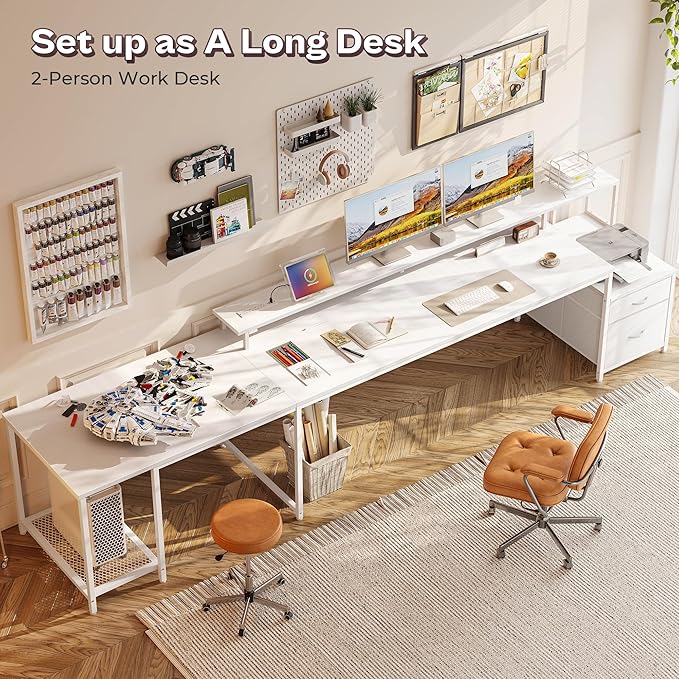PRAISUN 66 Inch L Shaped Computer Desk - Image 7
