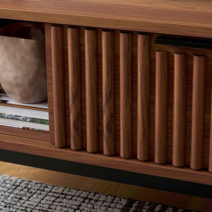 SAFAVIEH Lylia TV Stand for up to 55" Flatscreen – Walnut - Image 4
