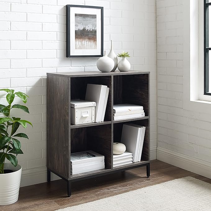 Crosley Furniture Jacobsen Storage Cube Bookcase and Record Player Stand - Image 8