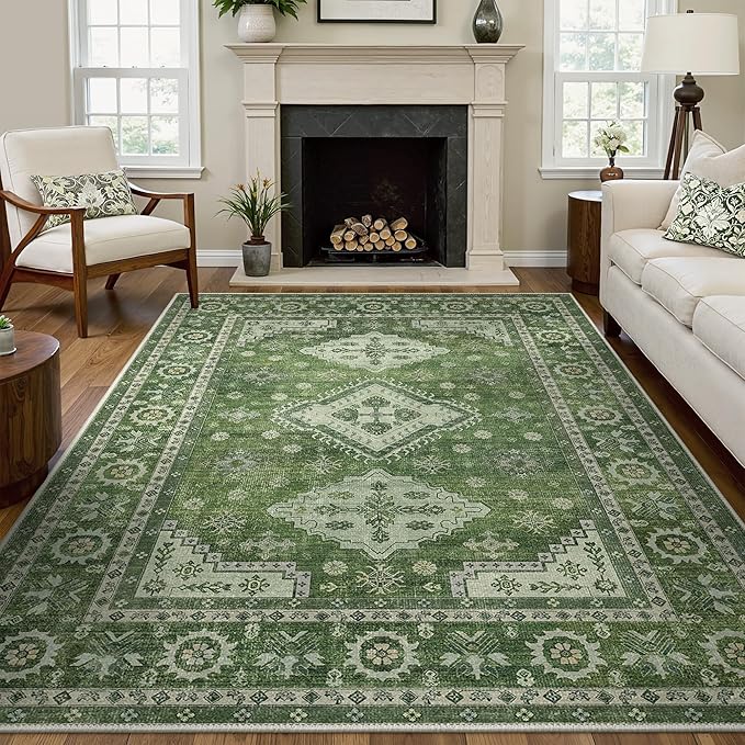 GENIMO Washable Rug 8X10 Area Rugs by GENIMO