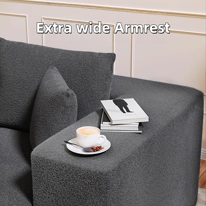 Cloud Sectional Couch, 104”L-Shape Oversized Sofa - Image 7