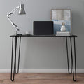 Lavish Home Desk with Hairpin Legs by LavishHomeCollection